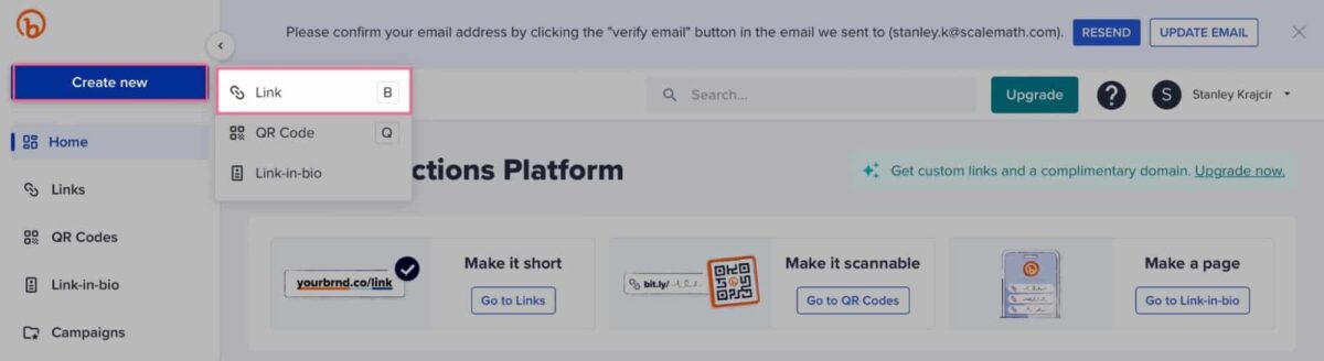 Creating A Bitly Link